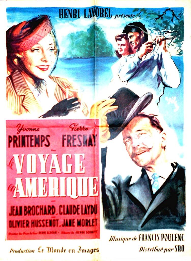 Qui Chante Voyage Voyage Dans Le Film De Son Vivant Le Voyage en Amérique de Henri Lavorel (1951) - UniFrance