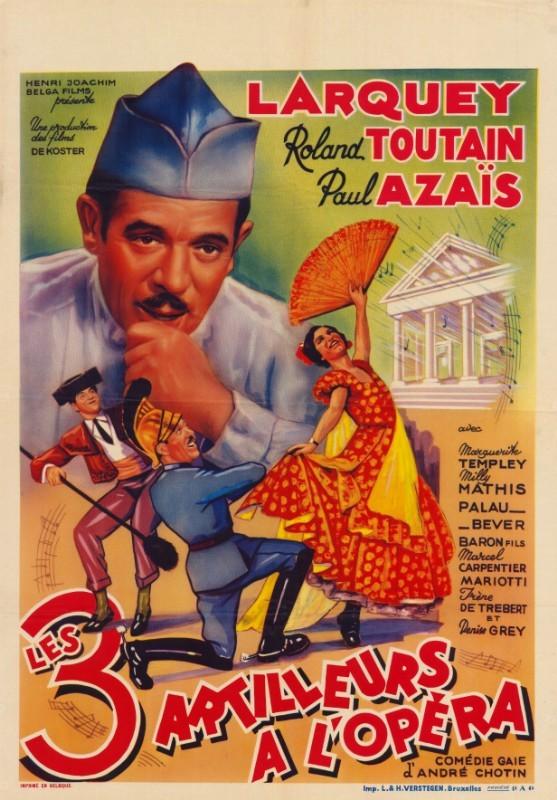 Trois artilleurs à l'opéra de André Chotin (1938) Unifrance