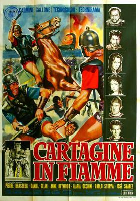 Carthage en flammes - Poster Italie Carthage en flammes - Poster Italie