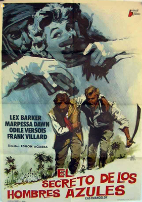 Trésor des hommes bleus (Le) - Poster Espagne Trésor des hommes bleus (Le) - Poster Espagne