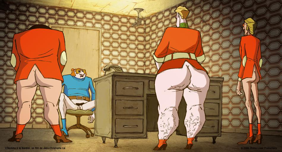 青いゴルディーニの男 青いゴルディーニの男