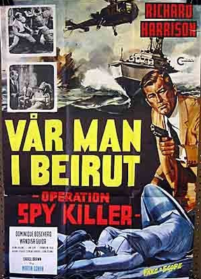 Les Espions meurent à Beyrouth - Poster Suède Les Espions meurent à Beyrouth - Poster Suède