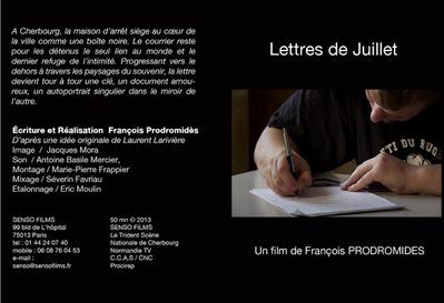 Lettres de juillet Lettres de juillet