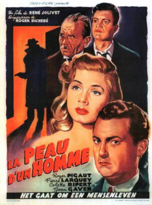 La Peau d'un homme - Poster Belgique La Peau d'un homme - Poster Belgique