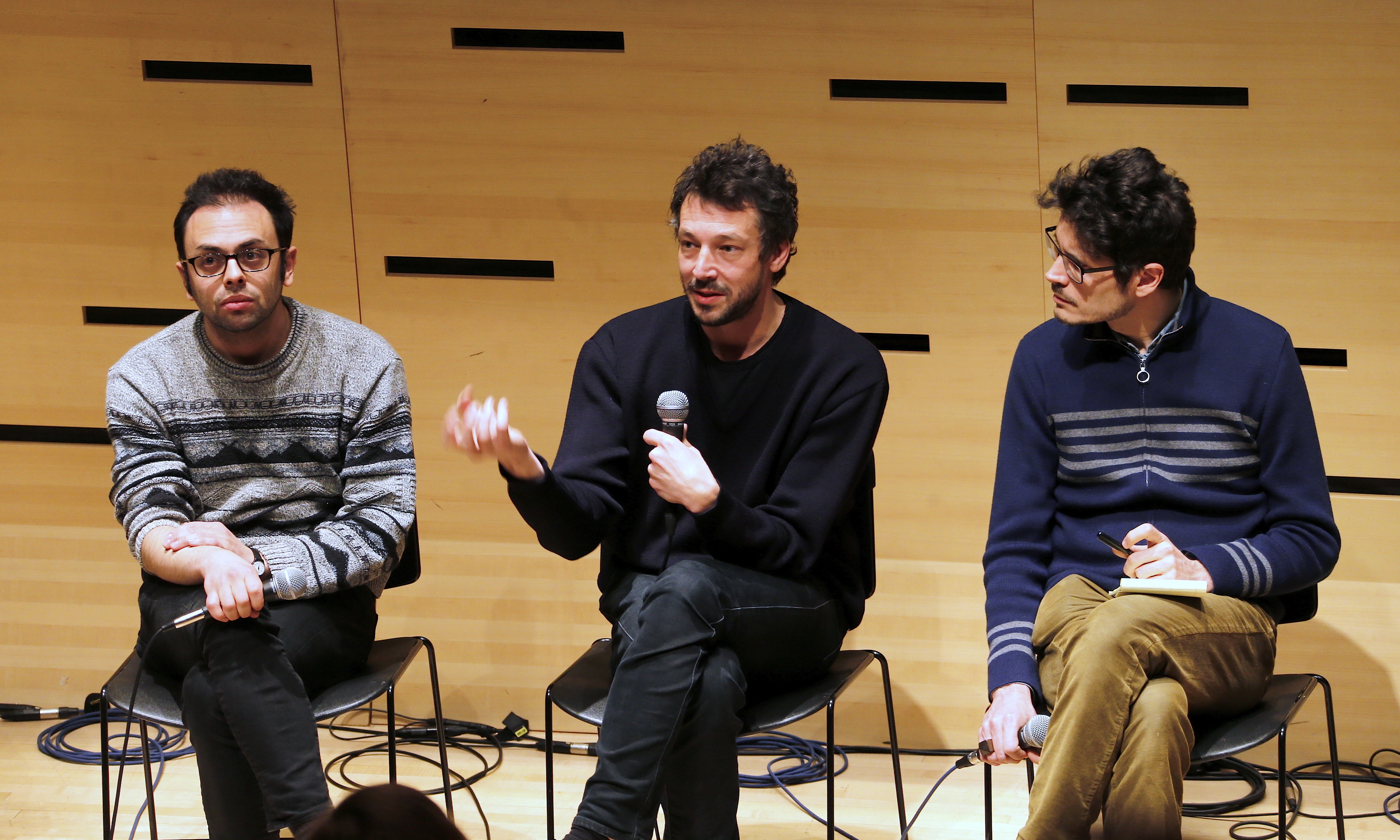 Portfolio - Nathan Silver et Justin Taurand au talk sur les co-productions internationales au Lincoln Center - © Bestimage Portfolio - Nathan Silver et Justin Taurand au talk sur les co-productions internationales au Lincoln Center - © Bestimage