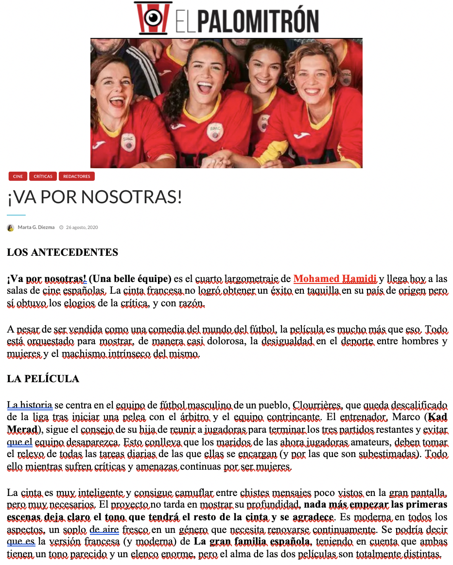 Revue de presse - Septembre 2020 Revue de presse - Septembre 2020