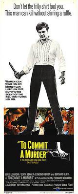 To Commit a Murder - Affiche américaine To Commit a Murder - Affiche américaine