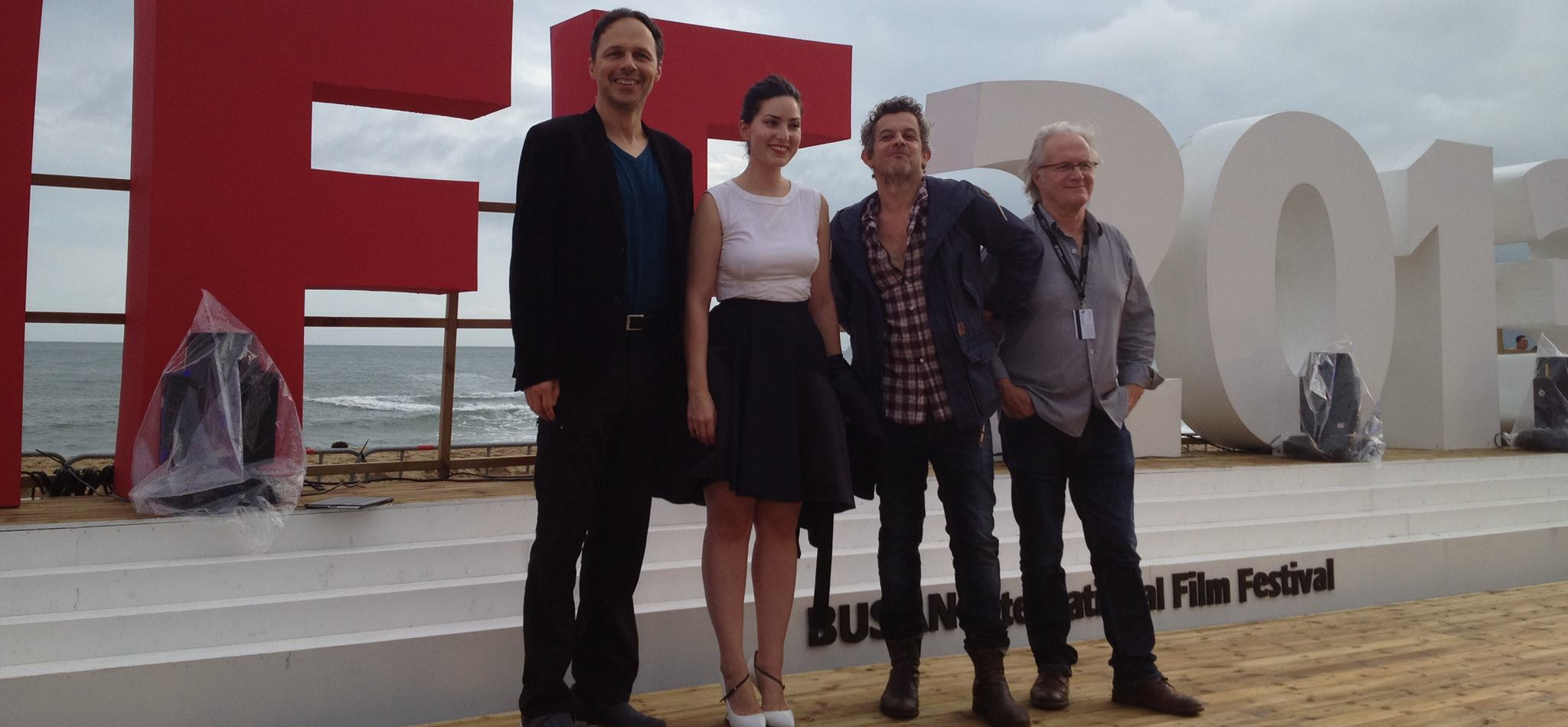 Festival Internacional de Cine de Busan y Asian Film Market 2013 - © Busan International Film Festival : French directors Denis Dercourt (La Chair de ma chair), Rebecca Zlotowski (Grand Central), Thierry de Peretti (Les Apaches) and Phillippe Muyl (Le Promeneur d'oiseau). Festival Internacional de Cine de Busan y Asian Film Market 2013 - © Busan International Film Festival : French directors Denis Dercourt (La Chair de ma chair), Rebecca Zlotowski (Grand Central), Thierry de Peretti (Les Apaches) and Phillippe Muyl (Le Promeneur d'oiseau).