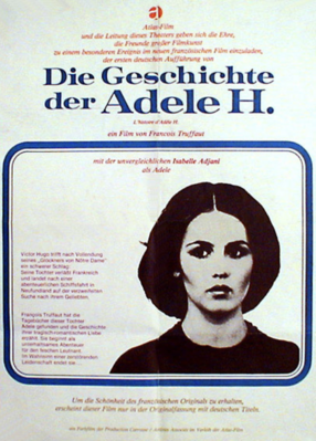 L'Histoire d'Adèle H. - West Germany L'Histoire d'Adèle H. - West Germany