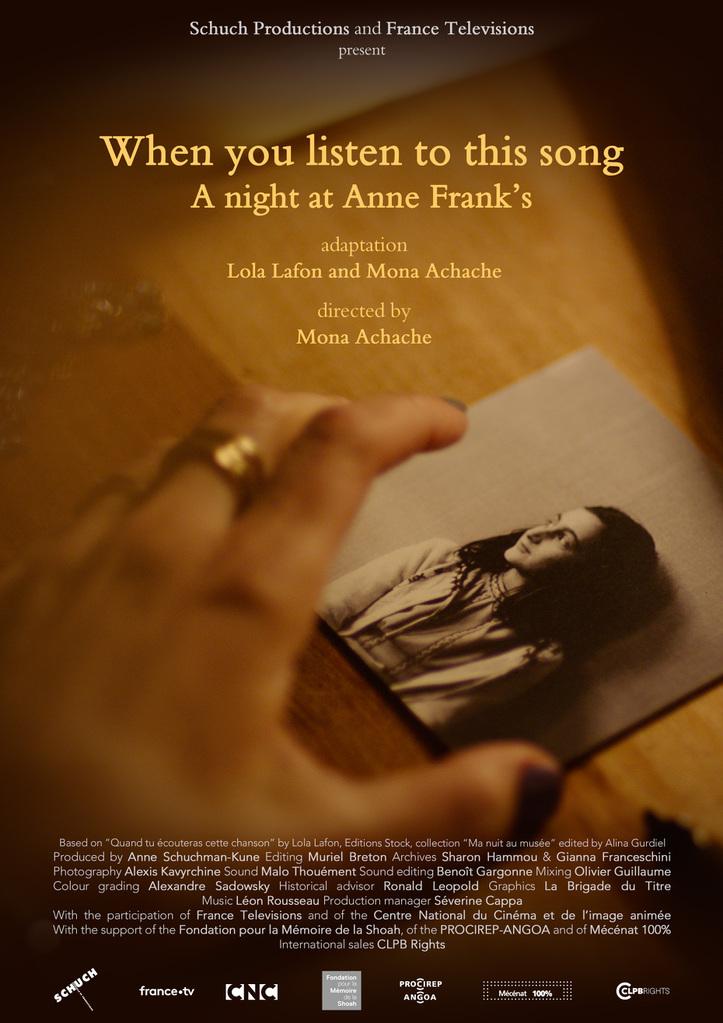 When you listen to this song, A Night at Anne Frank’s When you listen to this song, A Night at Anne Frank’s