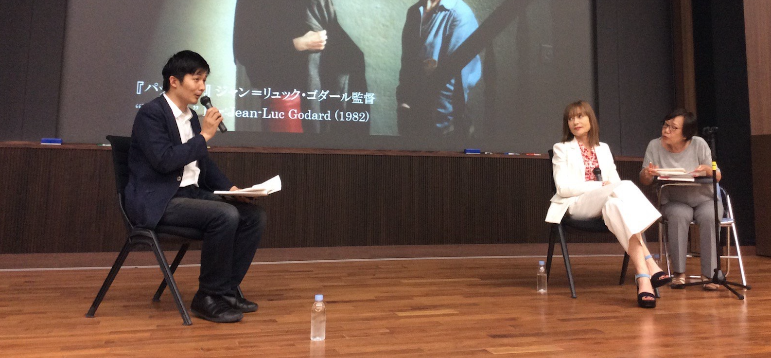 Isabelle Huppert, en masterclass &agrave; l'universit&eacute; de Waseda