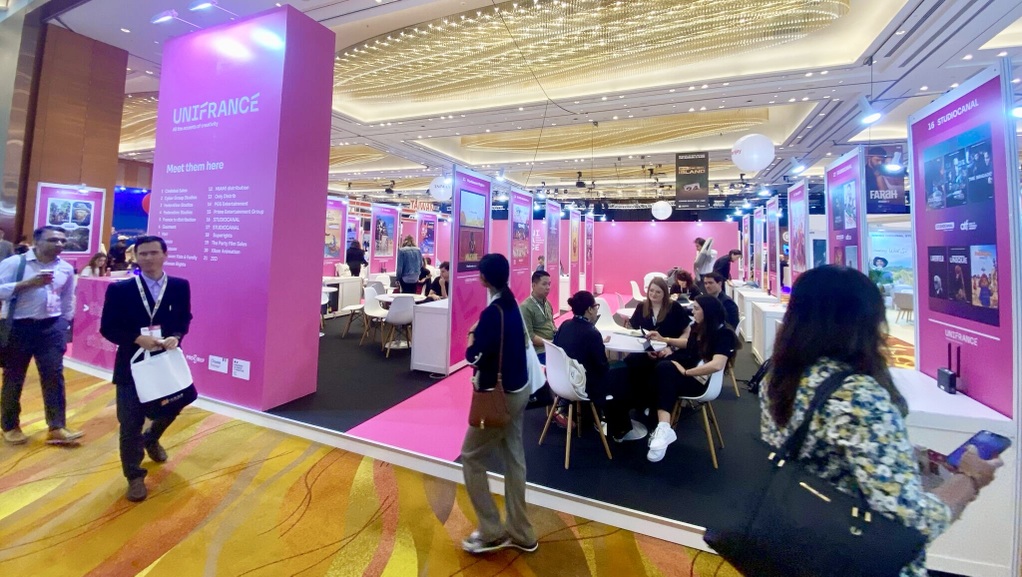 La delegación francesa de Unifrance en el Asia TV Fórum & Mercado La delegación francesa de Unifrance en el Asia TV Fórum & Mercado