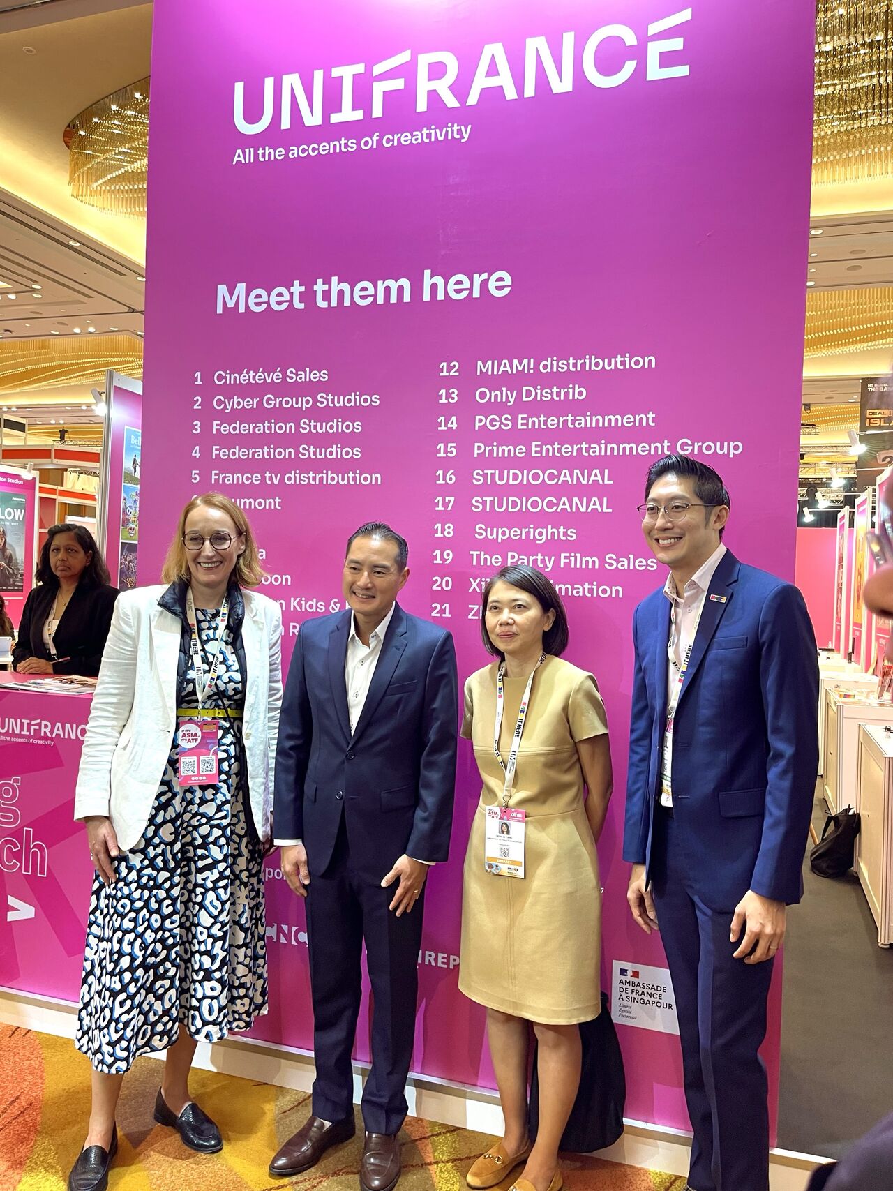 The French delegation at the Asia TV Forum & Market with Unifrance The French delegation at the Asia TV Forum & Market with Unifrance