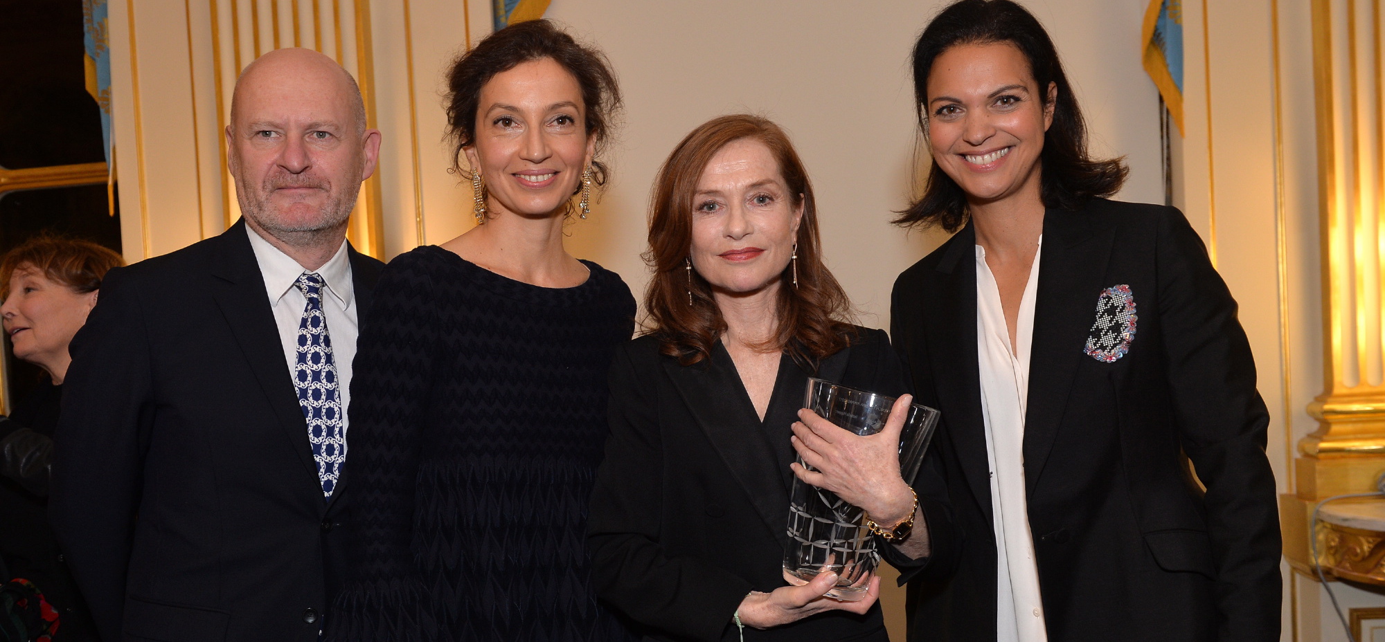 UniFrance presents the French Cinema Award to Isabelle Huppert in the presence of the Minister for Culture - © Veeren Ramsamy UniFrance presents the French Cinema Award to Isabelle Huppert in the presence of the Minister for Culture - © Veeren Ramsamy