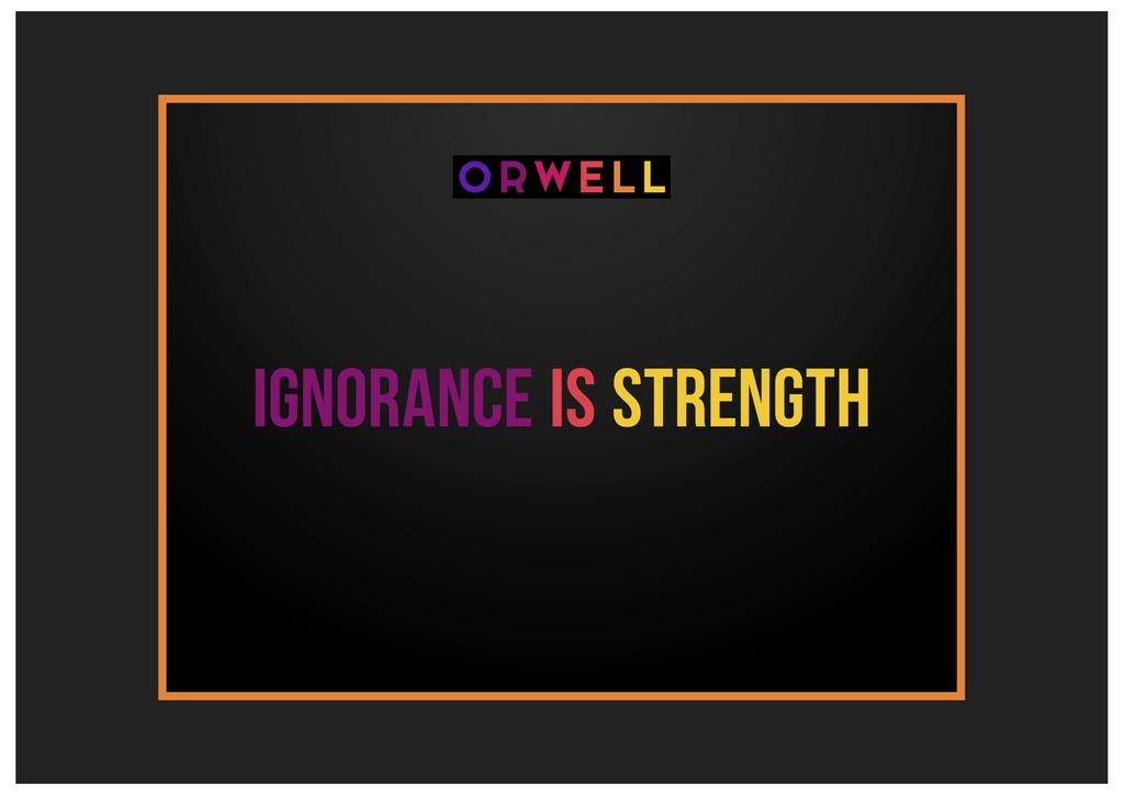 Orwell: 2+2=5 Orwell: 2+2=5