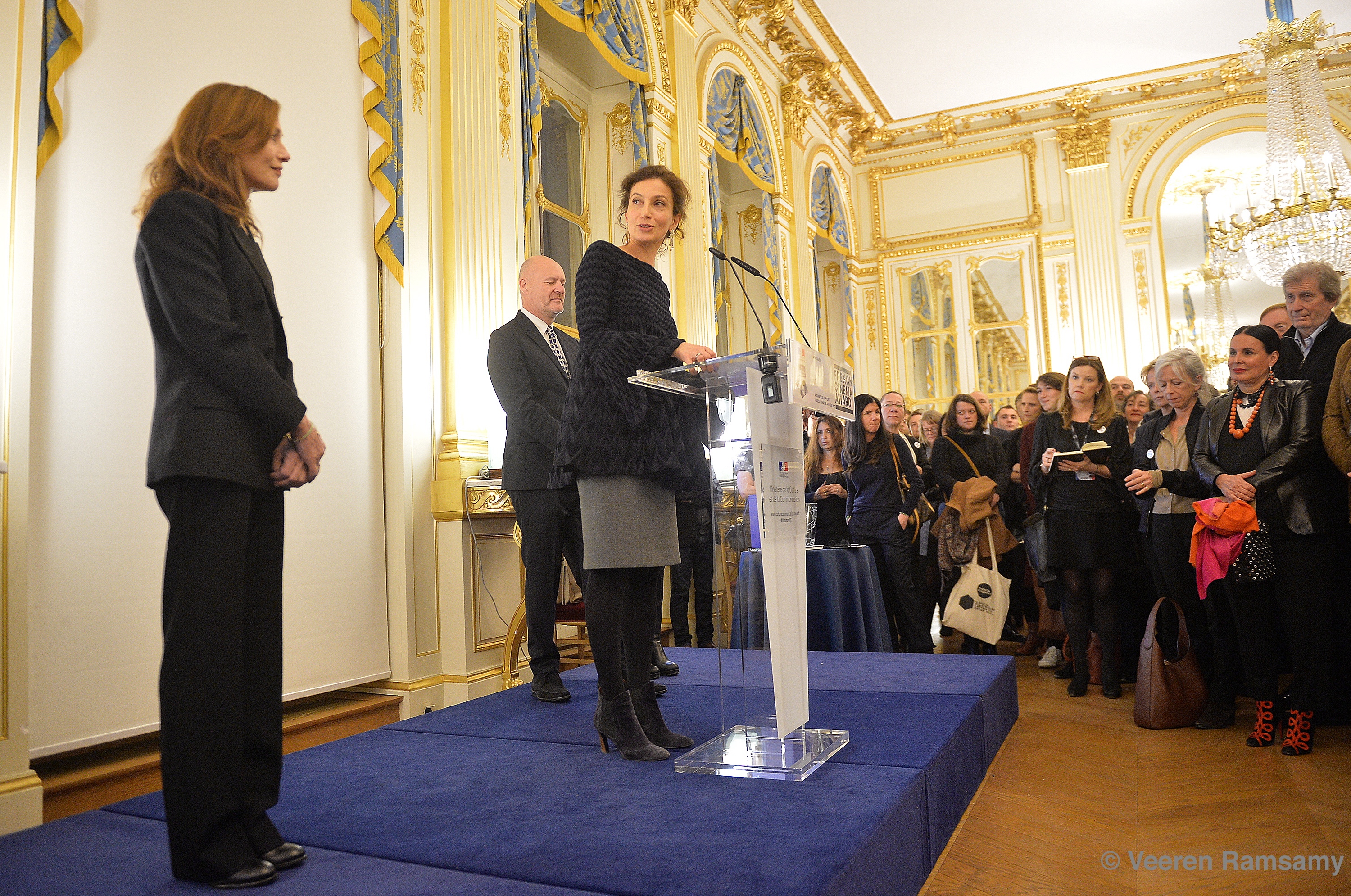 UniFrance décerne Le French Cinema Award à Isabelle Huppert en présence de la ministre de la Culture - © Veeren Ramsamy UniFrance décerne Le French Cinema Award à Isabelle Huppert en présence de la ministre de la Culture - © Veeren Ramsamy