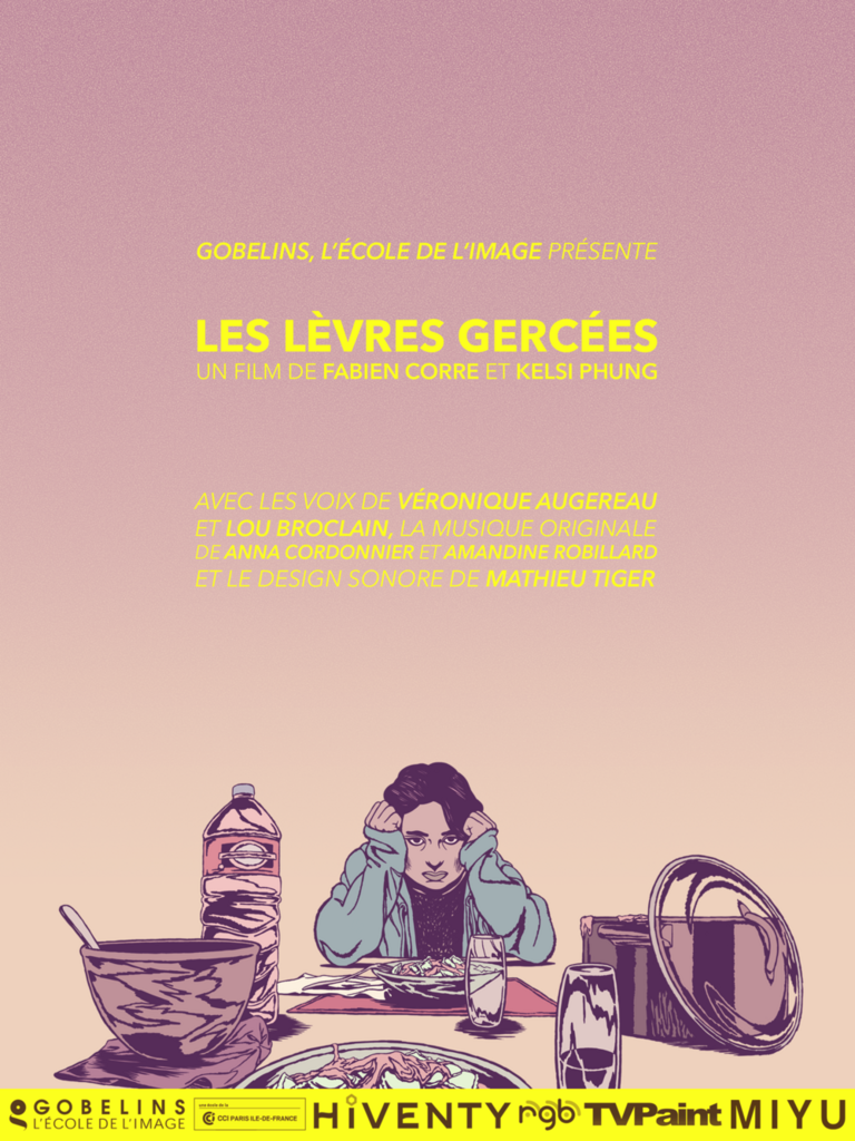Les L&egrave;vres gerc&eacute;es