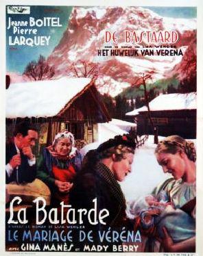 Le Mariage de Verena (ou La Bâtarde) - Poster Belgique Le Mariage de Verena (ou La Bâtarde) - Poster Belgique