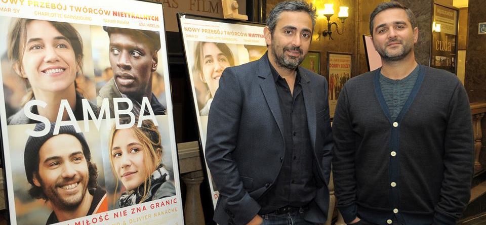 Les réalisateurs de Samba en Pologne pour la sortie du film Les réalisateurs de Samba en Pologne pour la sortie du film