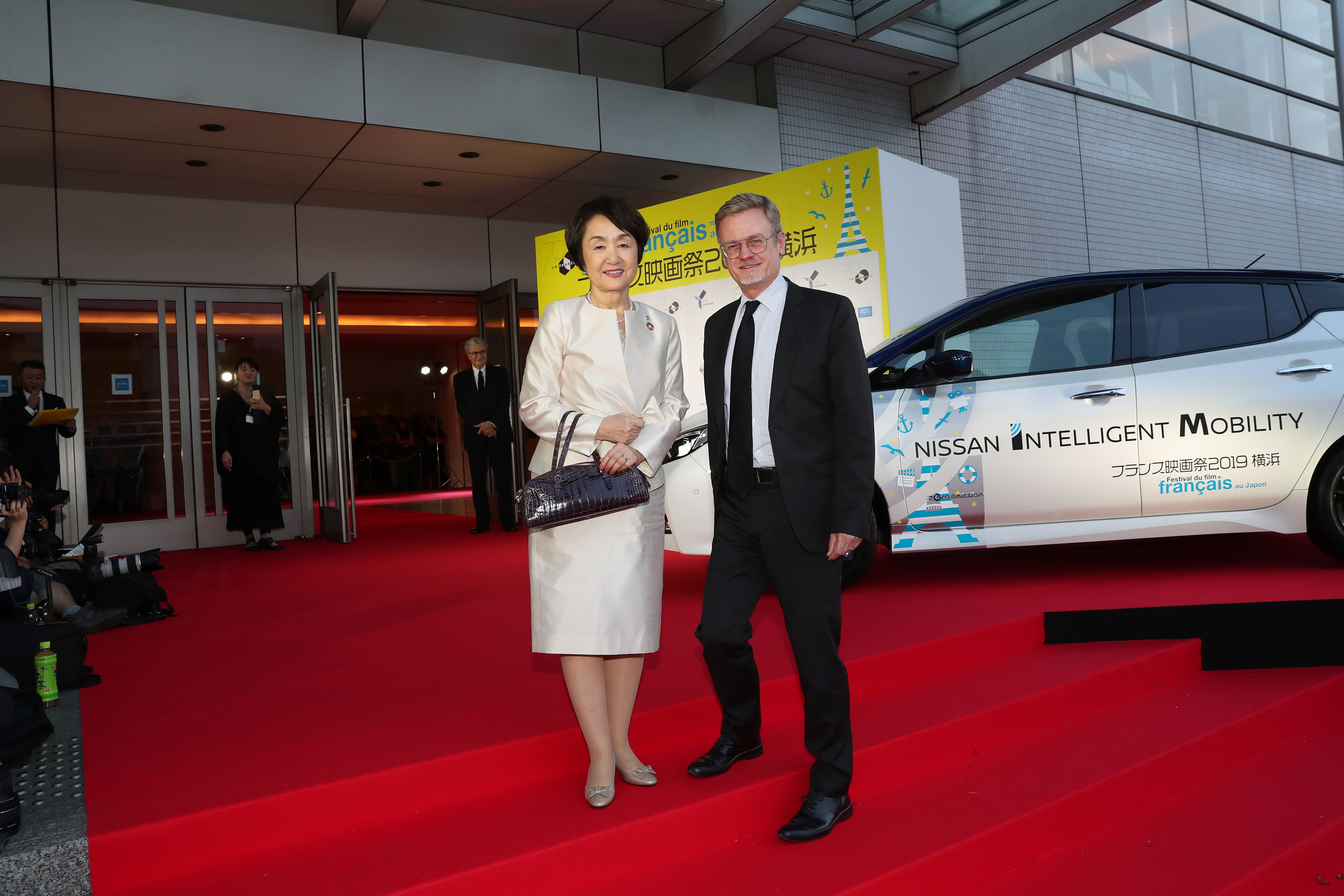 20 de junio – Inauguración del 27° Festival de Cine Francés de Japón - Fumiko Hayashi, maire de Yokohama, et Laurent Pic, ambassadeur de France au Japon - © Laurent Campus 20 de junio – Inauguración del 27° Festival de Cine Francés de Japón - Fumiko Hayashi, maire de Yokohama, et Laurent Pic, ambassadeur de France au Japon - © Laurent Campus