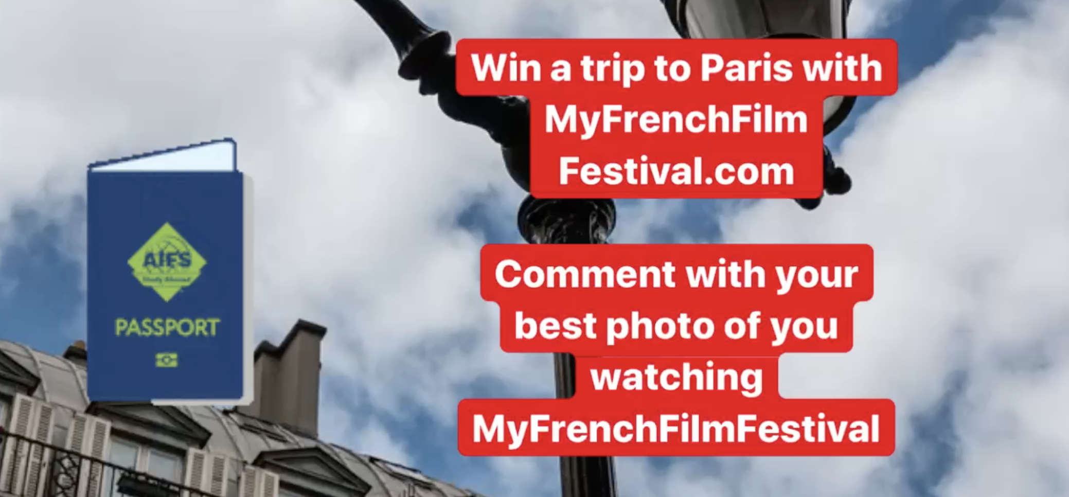 Gagnez un voyage pour 2 à Paris grâce à MyFrenchFilmFestival ! Gagnez un voyage pour 2 à Paris grâce à MyFrenchFilmFestival !