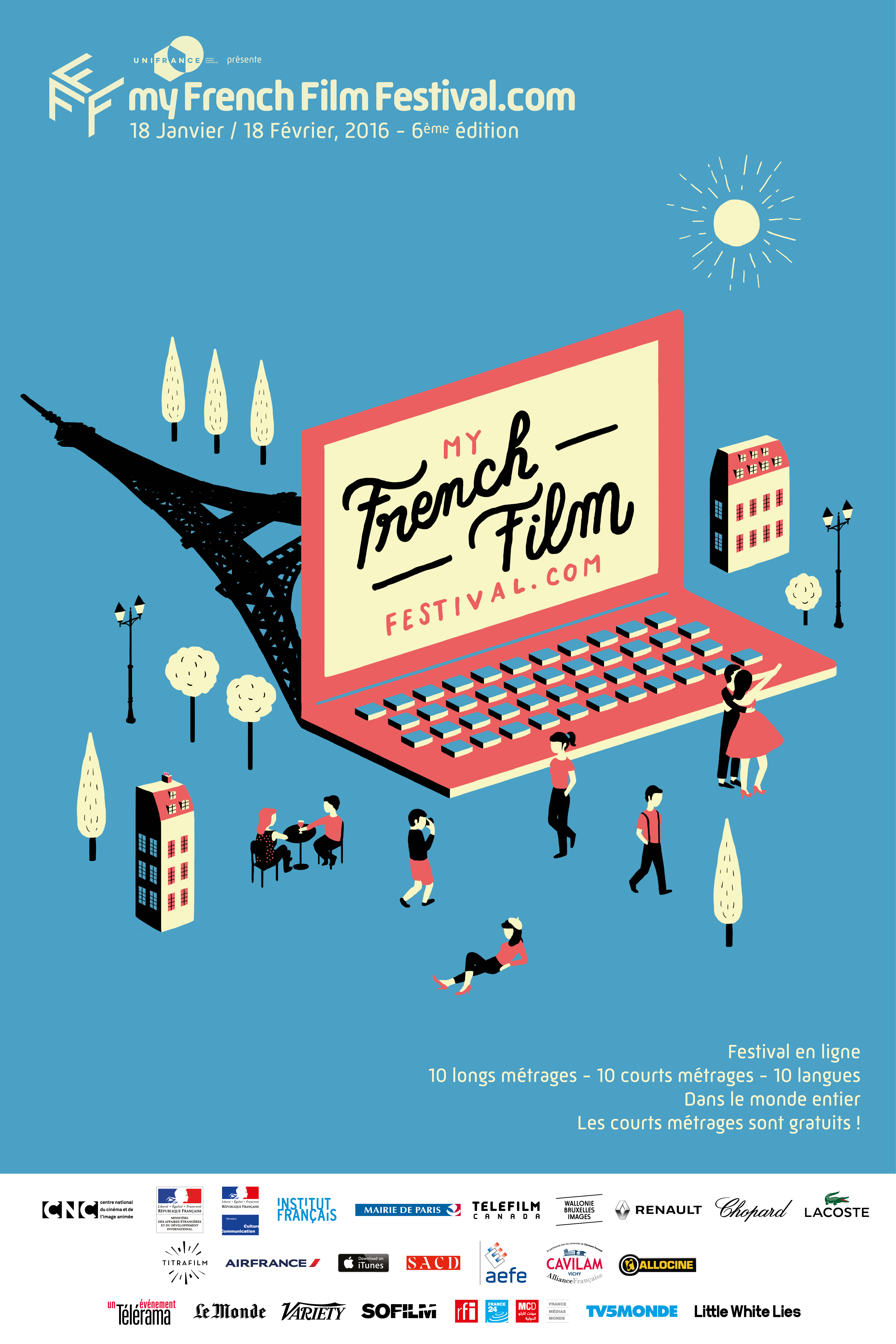 ¡La 6a edición de MyFrenchFilmFestival.com, pronto llegará ! - Poster MyFFF 2016 - fr ¡La 6a edición de MyFrenchFilmFestival.com, pronto llegará ! - Poster MyFFF 2016 - fr