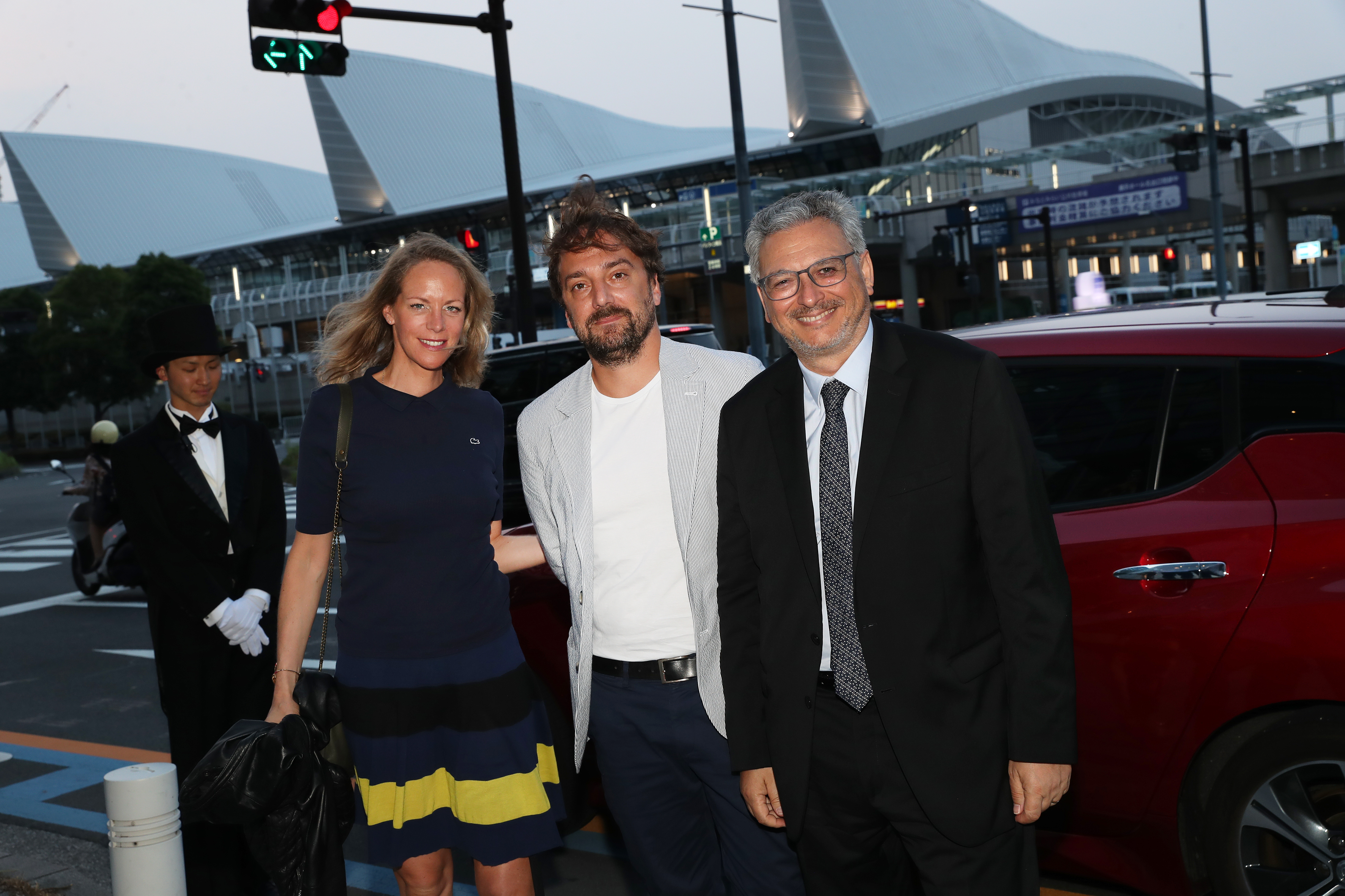 June 20: Opening of the 27th French Film Festival in Japan - Joanne Gilbert (Lacoste), Louis-Julien Petit et le producteur Victor Hadida - © Laurent Campus June 20: Opening of the 27th French Film Festival in Japan - Joanne Gilbert (Lacoste), Louis-Julien Petit et le producteur Victor Hadida - © Laurent Campus