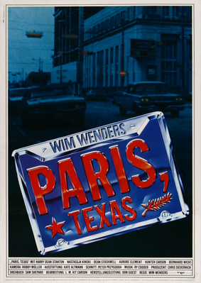 Paris, Texas - Poster Allemagne Paris, Texas - Poster Allemagne