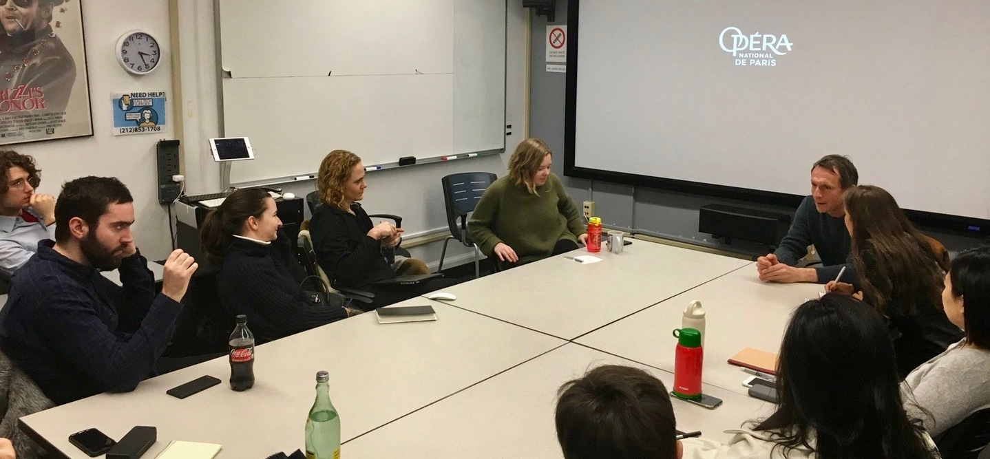 Philippe Martin leads a master class at Columbia University Philippe Martin leads a master class at Columbia University