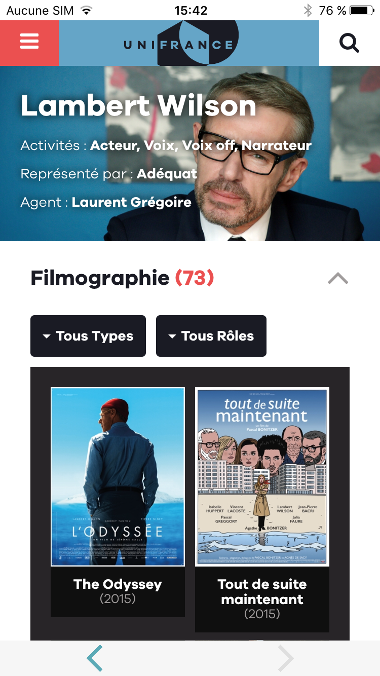 UniFrance lanza su nueva aplicación móvil UniFrance lanza su nueva aplicación móvil