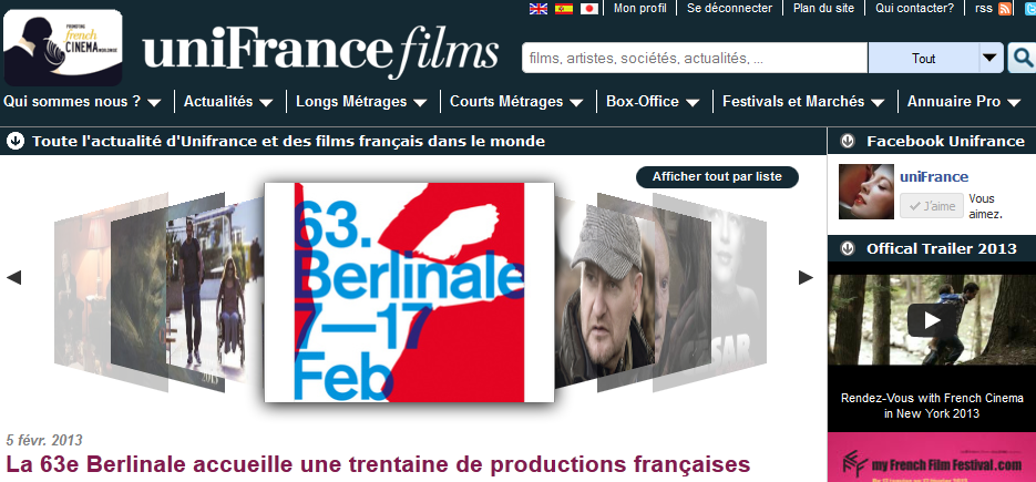 Récord de afluencia en Unifrance.org Récord de afluencia en Unifrance.org