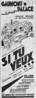 Si tu veux... Si tu veux...