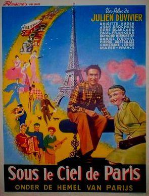 Under Paris Skies - Poster Belgique