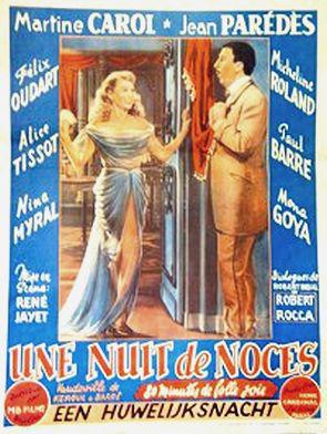 Une nuit de noces - Poster Belgique Une nuit de noces - Poster Belgique