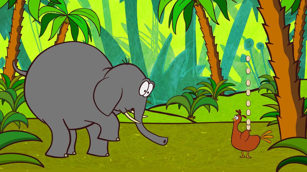 La Poule, l'éléphant et le serpent La Poule, l'éléphant et le serpent