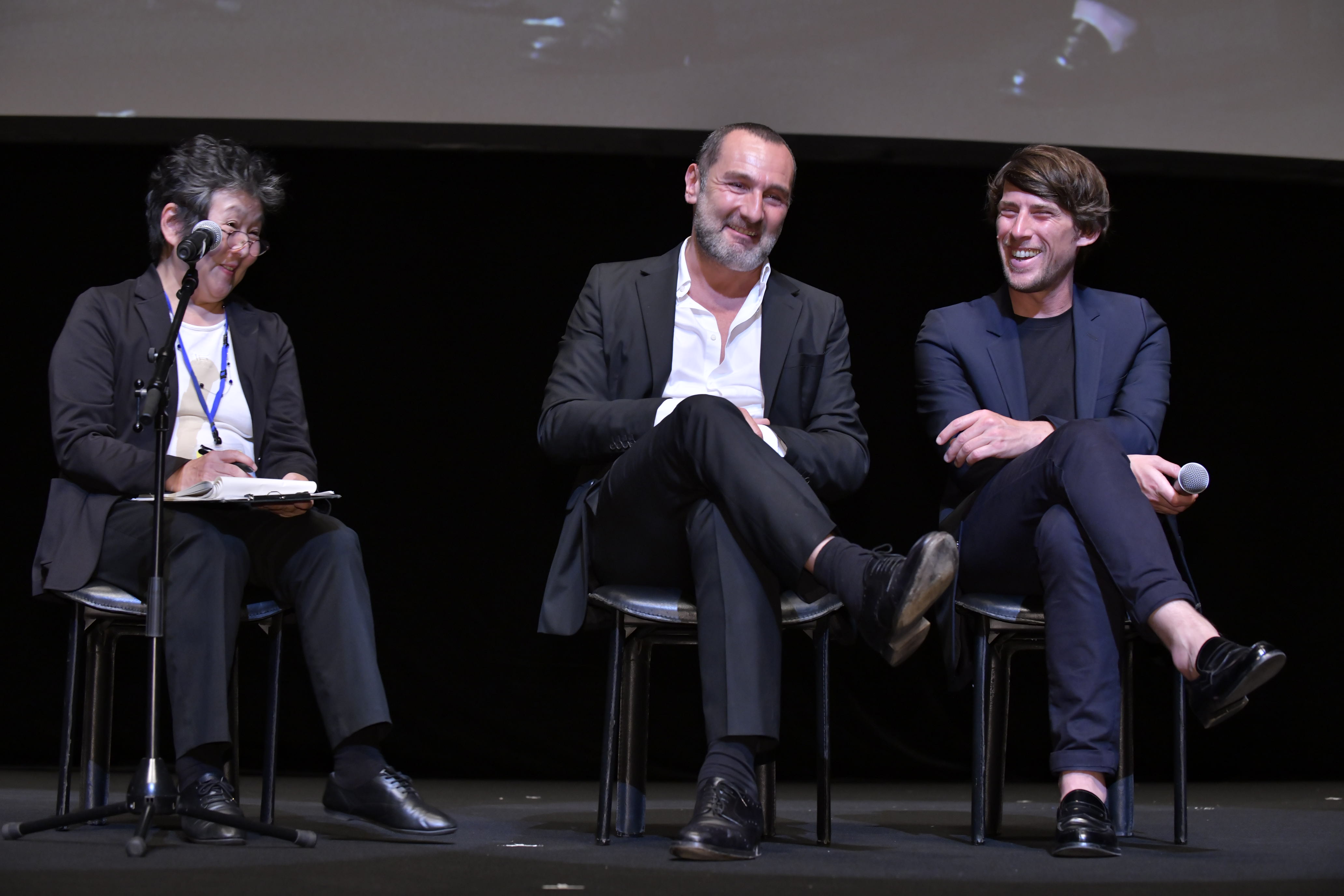June 20: Opening of the 27th French Film Festival in Japan - Gilles Lellouche et Hugo Sélignac rencontrent le public à la fin de la projection du Grand Bain June 20: Opening of the 27th French Film Festival in Japan - Gilles Lellouche et Hugo Sélignac rencontrent le public à la fin de la projection du Grand Bain