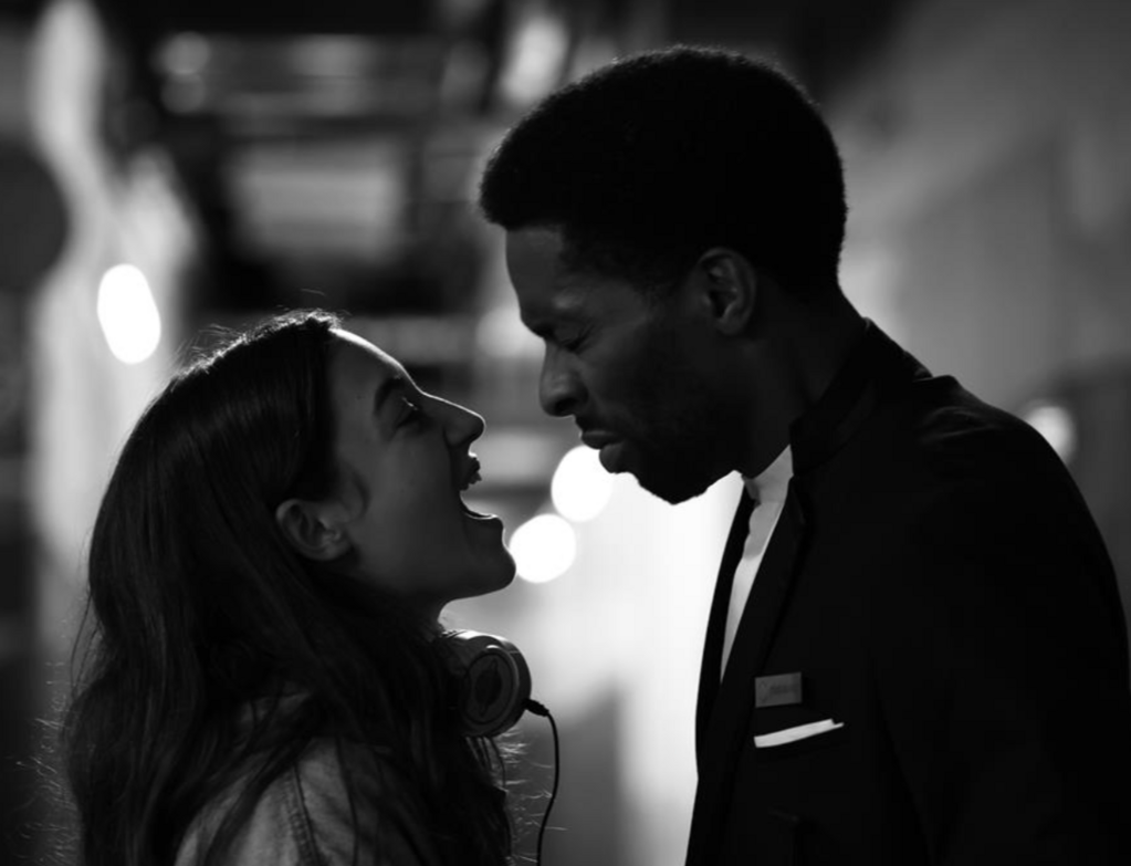 Two People Exchanging Saliva Two People Exchanging Saliva