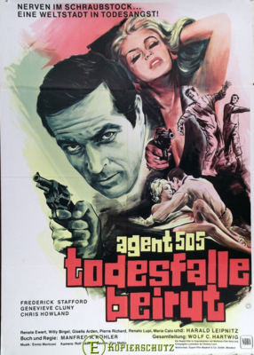 Agente 505, muerte en Beirut - Poster Allemagne Agente 505, muerte en Beirut - Poster Allemagne