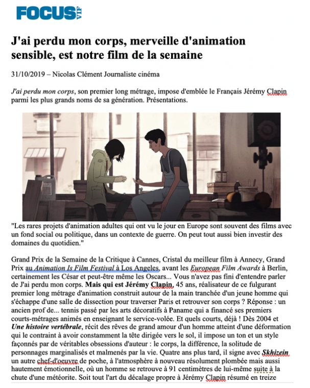 Revue de presse - Novembre 2019 Revue de presse - Novembre 2019