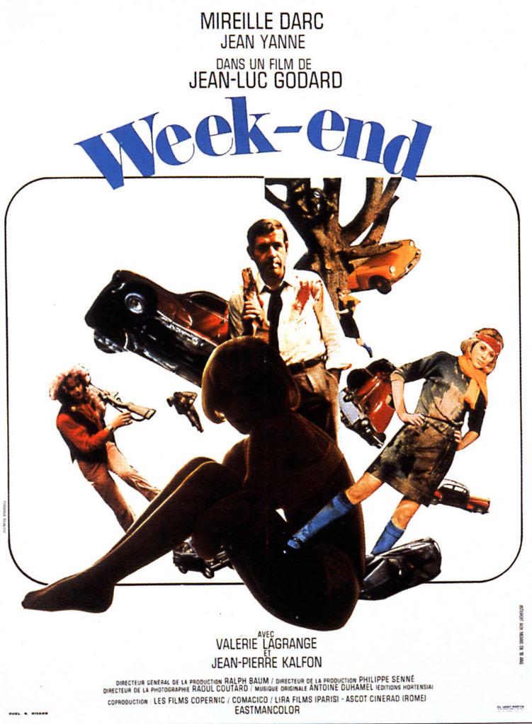 希少ヴィンテージポスター『ウィークエンド』1967年フランス版大判ポスター ウイークエンド de Jean-Luc Godard (1967) - Unifrance