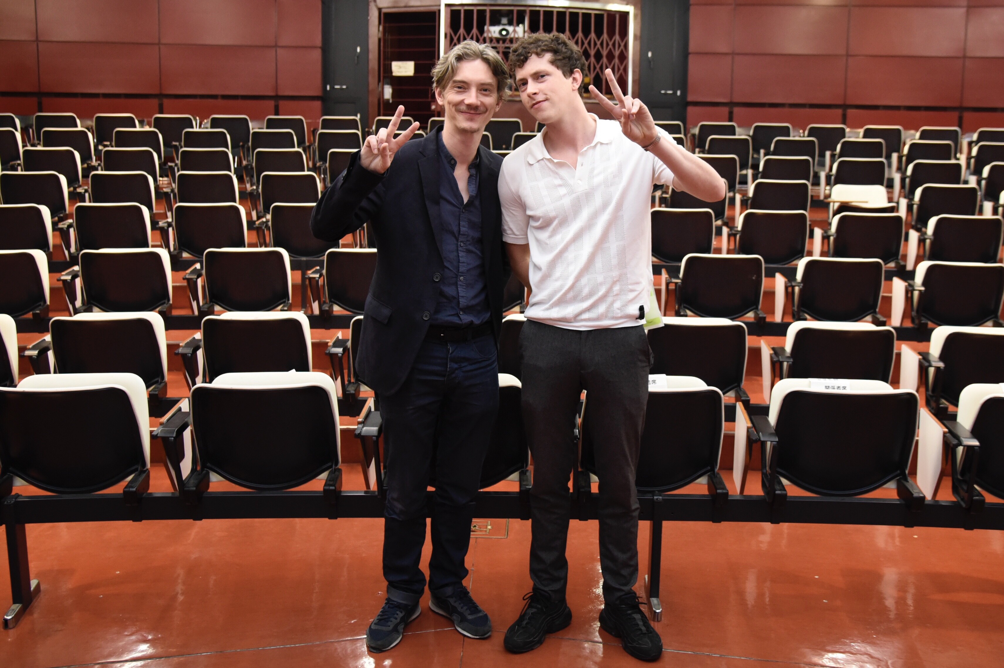 22 juin - 2e jour du Festival - Swann Arlaud et Finnegan Oldfield à leur masterclass 22 juin - 2e jour du Festival - Swann Arlaud et Finnegan Oldfield à leur masterclass