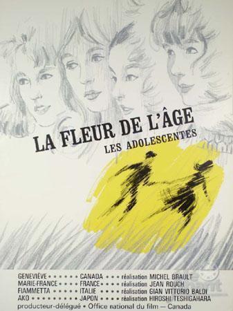 La Fleur de l'âge (ou Les Adolescentes) - Poster Québec La Fleur de l'âge (ou Les Adolescentes) - Poster Québec