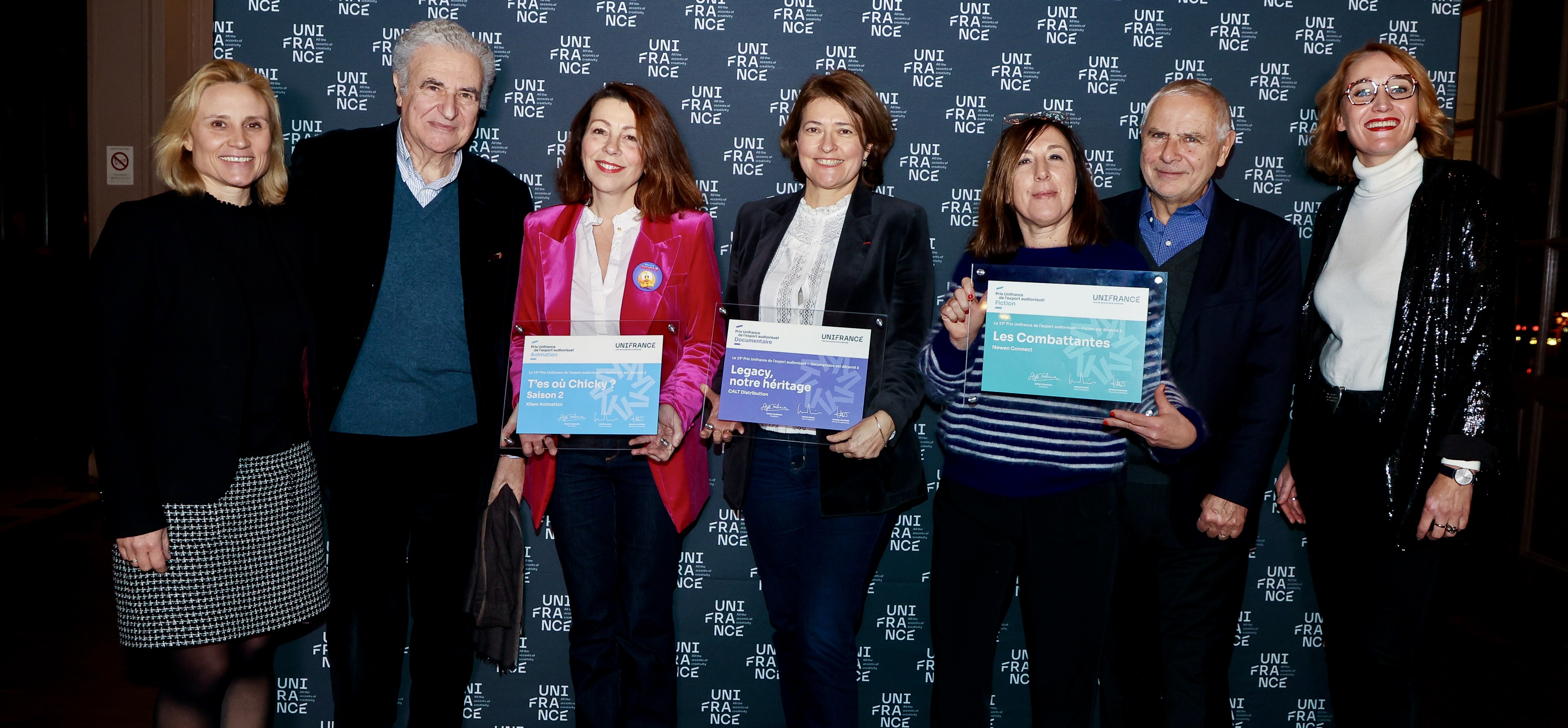 Les lauréats des 19es Prix Unifrance de l’export audiovisuel - © JP Pariente Les lauréats des 19es Prix Unifrance de l’export audiovisuel - © JP Pariente