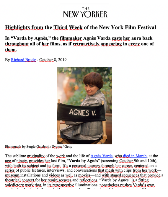 Revue de presse - Octobre 2019 Revue de presse - Octobre 2019