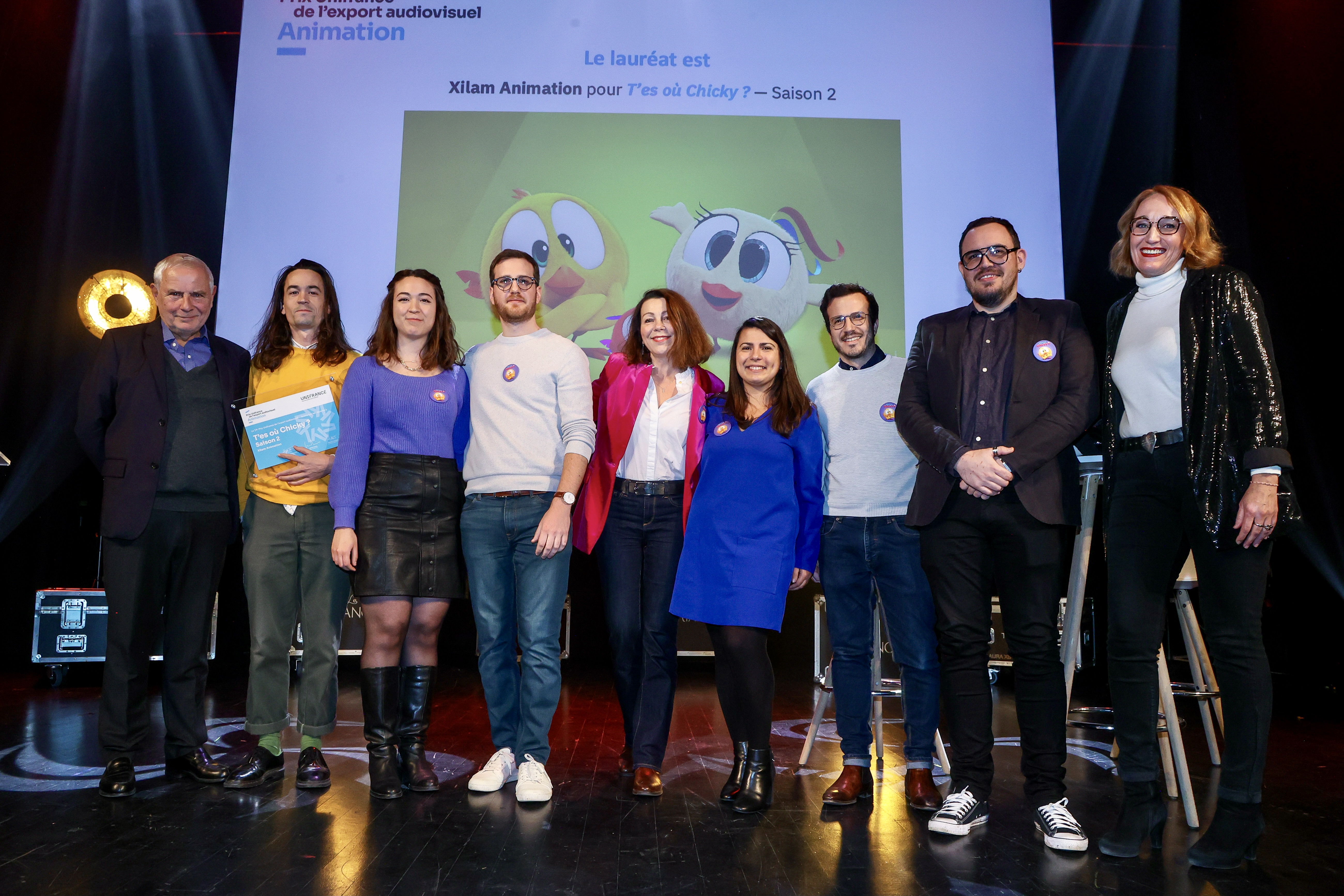The winners of the Unifrance TV Export Awards - © JP Pariente The winners of the Unifrance TV Export Awards - © JP Pariente