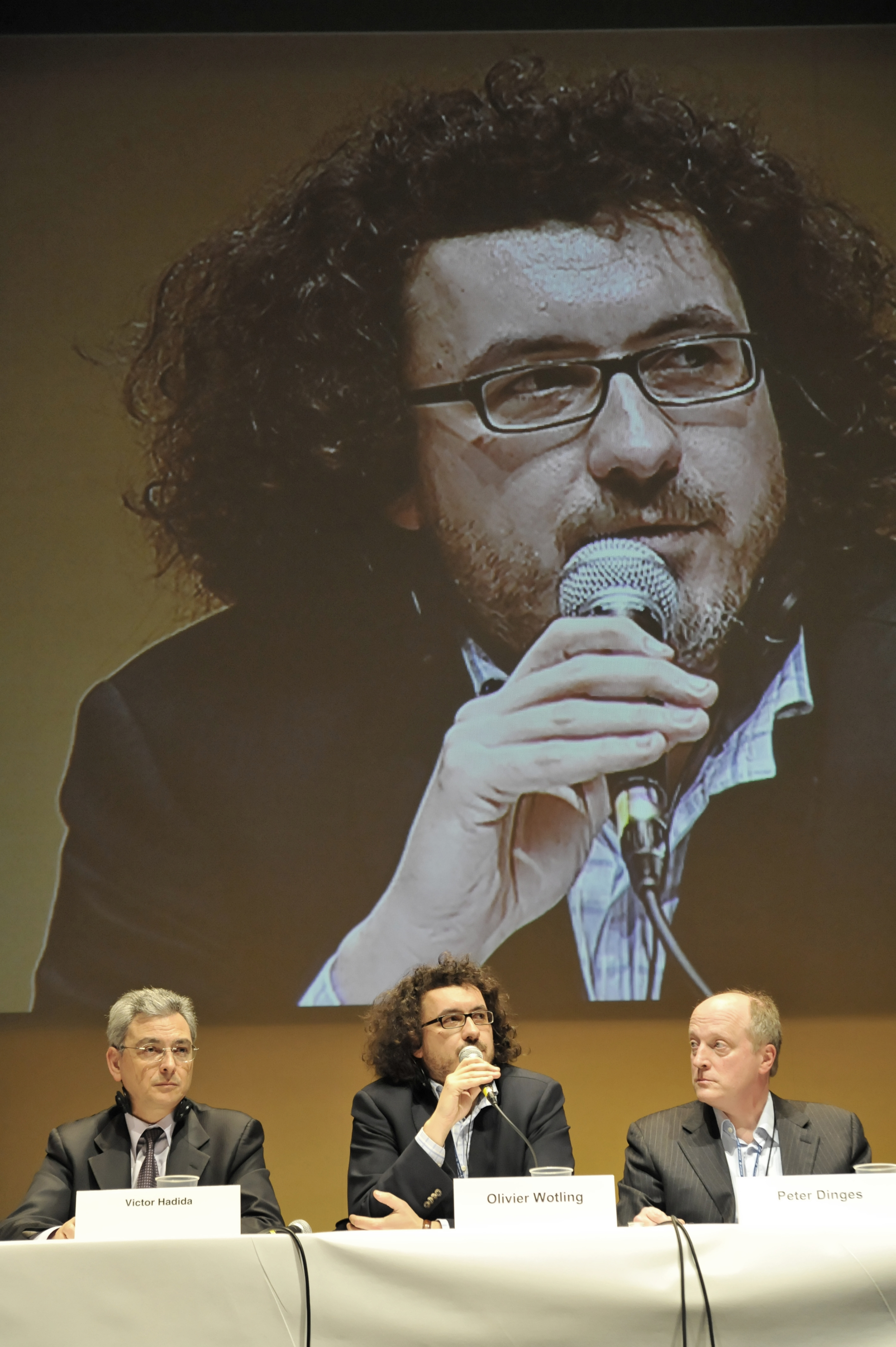 Les 7es Rendez-vous franco-allemands du cinéma - Victor Hadida, Olivier Wotling, Peter Dinges - © Benoît Linder / French Co. Les 7es Rendez-vous franco-allemands du cinéma - Victor Hadida, Olivier Wotling, Peter Dinges - © Benoît Linder / French Co.