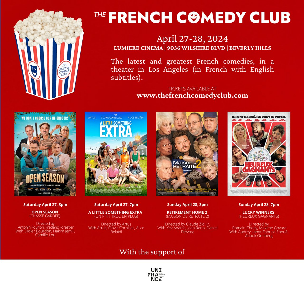 Quatre comédies françaises au 4e French Comedy Club à Los Angeles Quatre comédies françaises au 4e French Comedy Club à Los Angeles