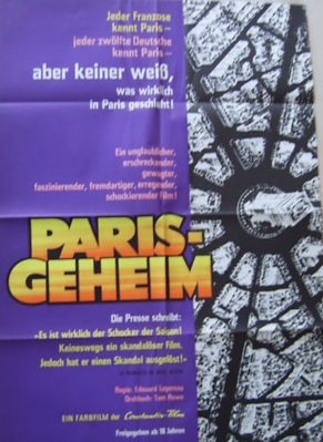 Paris secret - Poster Allemagne Paris secret - Poster Allemagne