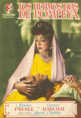 Los últimos días de Pompeya - Poster Espagne Los últimos días de Pompeya - Poster Espagne