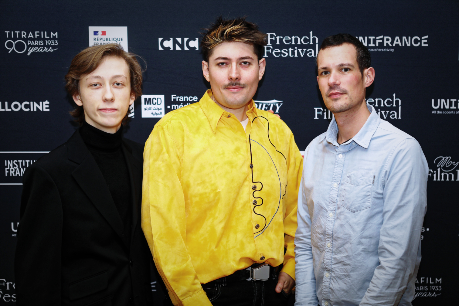 Rebecca Zlotowski wins Unifrance French Cinema Award - Pierre Gommé, Loïc Hobi et Flavien Giorda - © Jérémy Charbaut / Unifrance Rebecca Zlotowski wins Unifrance French Cinema Award - Pierre Gommé, Loïc Hobi et Flavien Giorda - © Jérémy Charbaut / Unifrance